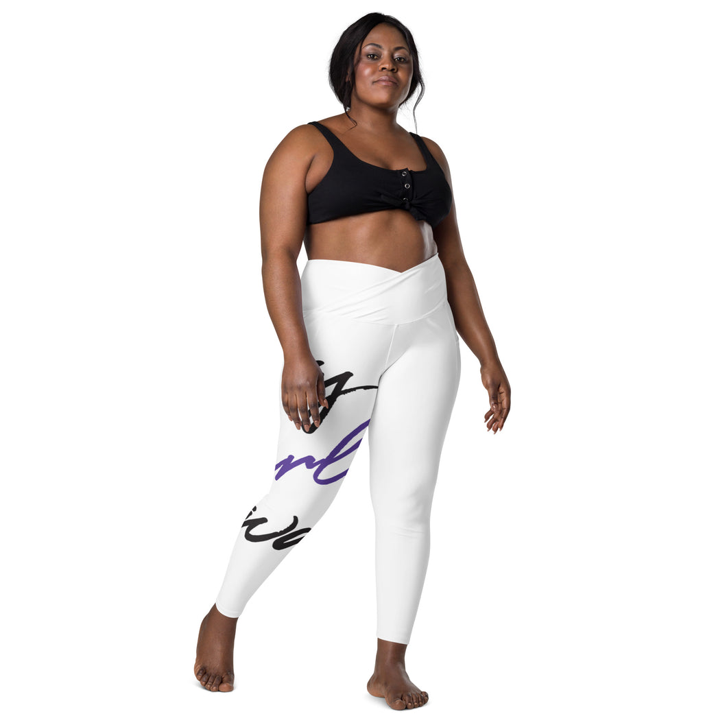 Curvy Girl Swag Crossover leggings with pockets
