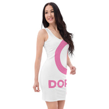 Load image into Gallery viewer, DCC Bodycon Dress White &amp; Pink
