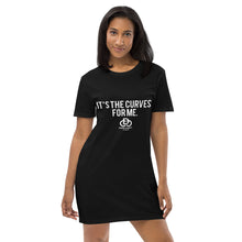 Load image into Gallery viewer, It&#39;s The Curves For Me Organic cotton t-shirt dress
