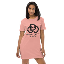 Load image into Gallery viewer, DCC T-shirt dress - Black (If you wanted a fitted look, size down)