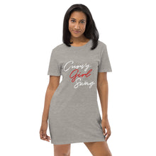 Load image into Gallery viewer, Curvy Girl Swag t-shirt dress (If you wanted a fitted look, size down)
