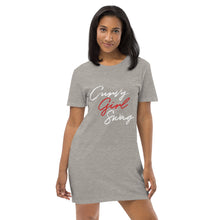 Load image into Gallery viewer, Curvy Girl Swag t-shirt dress (If you wanted a fitted look, size down)