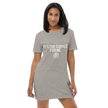 Load image into Gallery viewer, It's The Curves For Me Organic cotton t-shirt dress