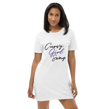 Load image into Gallery viewer, DCC T-shirt dress - White (If you wanted a fitted look, size down)
