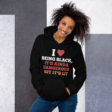 Load image into Gallery viewer, I Love Being Black Unisex Hoodie