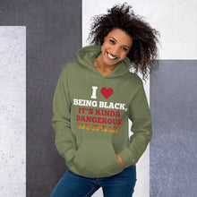 Load image into Gallery viewer, I Love Being Black Unisex Hoodie