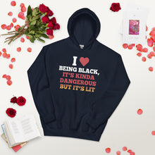 Load image into Gallery viewer, I Love Being Black Unisex Hoodie
