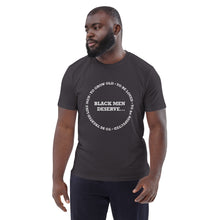 Load image into Gallery viewer, BLACK MEN DESERVE Unisex organic cotton t-shirt