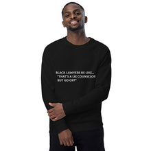 Load image into Gallery viewer, Go Off Unisex organic raglan sweatshirt