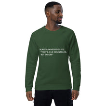 Load image into Gallery viewer, Go Off Unisex organic raglan sweatshirt