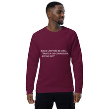 Load image into Gallery viewer, Go Off Unisex organic raglan sweatshirt