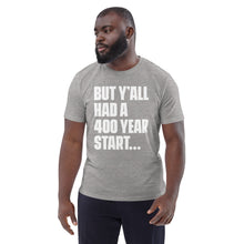 Load image into Gallery viewer, 400 Year Start Men&#39;s Unisex organic cotton t-shirt
