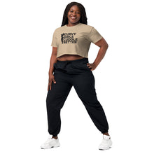 Load image into Gallery viewer, Curvy Girls Cuddle Better Women’s crop top
