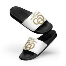 Load image into Gallery viewer, DCC Women&#39;s slides White and Gold
